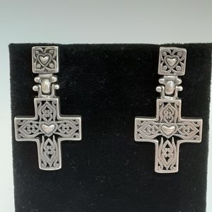 ✝️Sterling Silver Cross Earrings